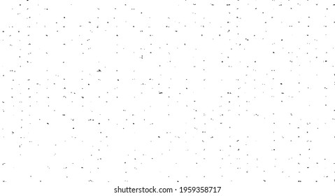 Abstract vector noise. Small particles of debris and dust. Distressed uneven background. Grunge texture overlay with rough and fine grains isolated on white background. Vector illustration. EPS10.
