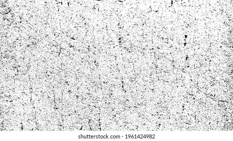 Abstract vector noise. Small particles of debris and dust. Distressed uneven background. Grunge texture overlay with rough and fine grains isolated on white background. Vector illustration. EPS10.