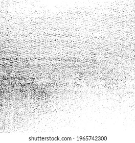 Abstraktes Vektorgeräusch. Kleine Partikel aus Schmutz und Staub. Unruhestifter ungleicher Hintergrund. Grunge Textur-Overlay mit groben und feinen Körnern einzeln auf weißem Hintergrund. Vektorgrafik. EPS10.