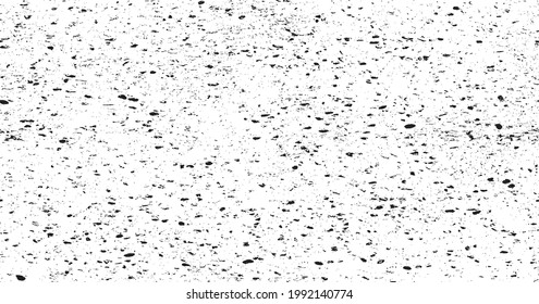Abstract vector noise. Small particles of debris and dust. Distressed uneven background. Grunge texture overlay with rough and fine grains isolated on white background. Vector illustration. EPS10.