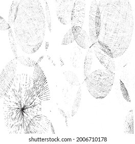 Abstract vector noise. Small particles of debris and dust. Distressed uneven background. Grunge texture overlay with rough and fine grains isolated on white background. Vector illustration. EPS10.