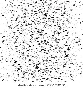 Abstract vector noise. Small particles of debris and dust. Distressed uneven background. Grunge texture overlay with rough and fine grains isolated on white background. Vector illustration. EPS10.