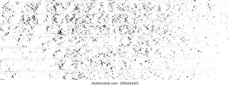 Ruido vector abstracto. Pequeñas partículas de desechos y polvo. Antecedentes desiguales. La textura gruesa se recubre con granos ásperos y finos aislados sobre fondo blanco. Ilustración vectorial. EPS10.