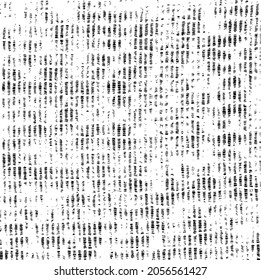 Abstract vector noise. Small particles of debris and dust. Distressed uneven background. Grunge texture overlay with rough and fine grains isolated on white background. Vector illustration. EPS10.