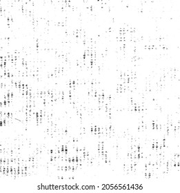 Abstraktes Vektorgeräusch. Kleine Partikel aus Schmutz und Staub. Unruhestifter ungleicher Hintergrund. Grunge Textur-Overlay mit groben und feinen Körnern einzeln auf weißem Hintergrund. Vektorgrafik. EPS10.