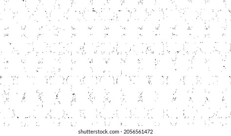 Abstract vector noise. Small particles of debris and dust. Distressed uneven background. Grunge texture overlay with rough and fine grains isolated on white background. Vector illustration. EPS10.