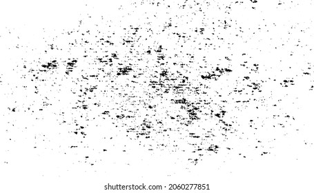 Abstract vector noise. Small particles of debris and dust. Distressed uneven background. Grunge texture overlay with rough and fine grains isolated on white background. Vector illustration. EPS10.