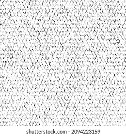 Abstract vector noise. Small particles of debris and dust. Distressed uneven background. Grunge texture overlay with rough and fine grains isolated on white background. Vector illustration. EPS10.