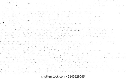 Abstract vector noise. Small particles of debris and dust. Distressed uneven background. Grunge texture overlay with rough and fine grains isolated on white background. Vector illustration. EPS10.