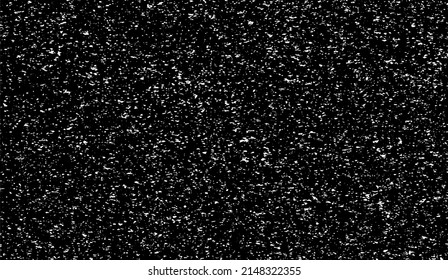 Abstract vector noise. Small particles of debris and dust. Distressed uneven background. Grunge texture overlay with rough and fine grains isolated on white background. Vector illustration. EPS10.