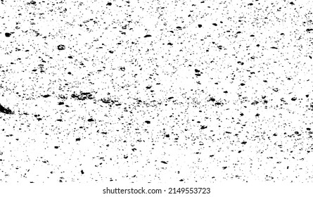 Abstract vector noise. Small particles of debris and dust. Distressed uneven background. Grunge texture overlay with rough and fine grains isolated on white background. Vector illustration. EPS10.
