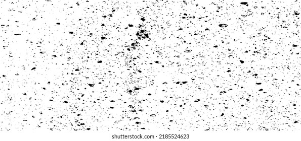 Abstract vector noise. Small particles of debris and dust. Distressed uneven background. Grunge texture overlay with rough and fine grains isolated on white background. Vector illustration. EPS10.