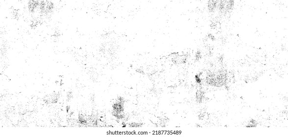 Abstract vector noise. Small particles of debris and dust. Distressed uneven background. Grunge texture overlay with rough and fine grains isolated on white background. Vector illustration. EPS10.