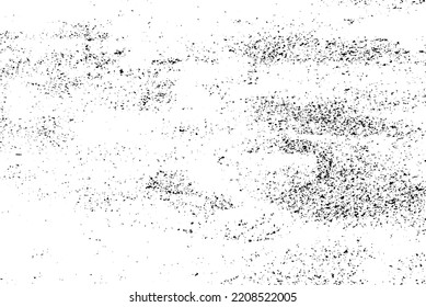 Abstract vector noise. Small particles of debris and dust. Distressed uneven background. Grunge texture overlay with rough and fine grains isolated on white background. Vector illustration. EPS10.