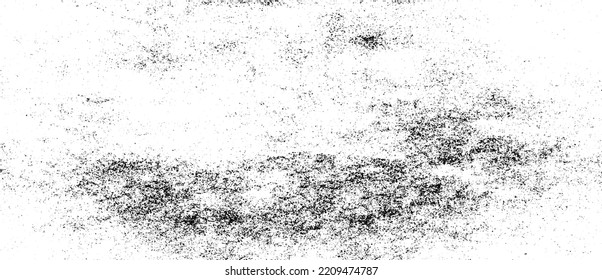 Abstract vector noise. Small particles of debris and dust. Distressed uneven background. Grunge texture overlay with rough and fine grains isolated on white background. Vector illustration. EPS10.
