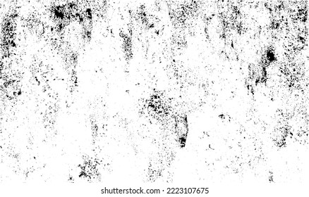 Abstract vector noise. Small particles of debris and dust. Distressed uneven background. Grunge texture overlay with rough and fine grains isolated on white background. Vector illustration. EPS10.