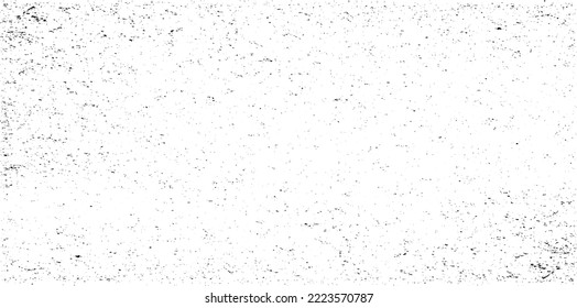 Abstract vector noise. Small particles of debris and dust. Distressed uneven background. Grunge texture overlay with rough and fine grains isolated on white background. Vector illustration. EPS10.
