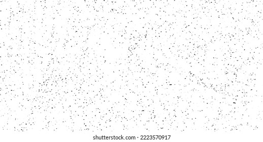 Abstract vector noise. Small particles of debris and dust. Distressed uneven background. Grunge texture overlay with rough and fine grains isolated on white background. Vector illustration. EPS10.