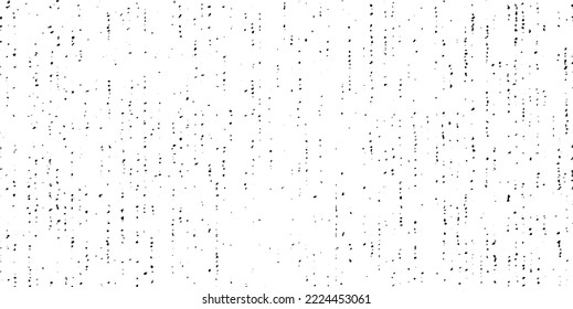 Abstract vector noise. Small particles of debris and dust. Distressed uneven background. Grunge texture overlay with rough and fine grains isolated on white background. Vector illustration. EPS10.