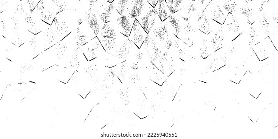 Abstract vector noise. Small particles of debris and dust. Distressed uneven background. Grunge texture overlay with rough and fine grains isolated on white background. Vector illustration. EPS10.