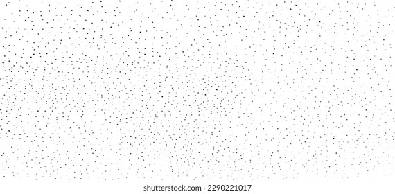 Abstract vector noise. Small particles of debris and dust. Distressed uneven background. Grunge texture overlay with rough and fine grains isolated on white background. Vector illustration. EPS10.