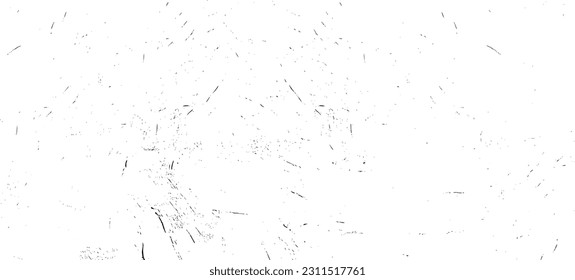 Abstract vector noise. Small particles of debris and dust. Distressed uneven background. Grunge texture overlay with fine grains isolated on white background. Vector illustration. EPS10.