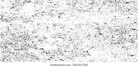 Abstract vector noise. Small particles of debris and dust. Distressed uneven background. Grunge texture overlay with fine grains isolated on white background. Vector illustration. EPS10.