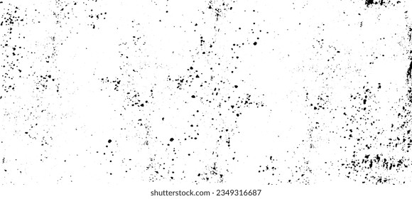 Abstract vector noise. Small particles of debris and dust. Distressed uneven background. Grunge texture overlay with fine grains isolated on white background. Vector illustration. EPS10.