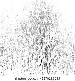 Abstract vector noise. Small particles of debris and dust. Distressed uneven background. Grunge texture overlay with fine grains isolated on white background. Vector illustration. EPS10.