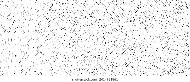 Abstract vector noise. Small particles of debris and dust. Distressed uneven background. Grunge with fine grains isolated on white background. Vector illustration. EPS10.