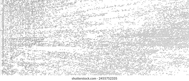 Abstract vector noise. Small particles of debris and dust. Distressed uneven background. Grunge texture overlay with fine grains isolated on white background. Vector illustration. EPS10.