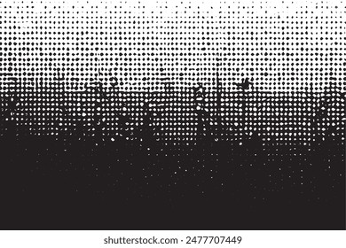 Abstract vector noise | Small particles of debris and dust | Distressed uneven background | Grunge texture overlay with rough and fine grains isolated on white background | Vector illustrations