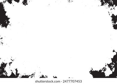 Abstract vector noise | Small particles of debris and dust | Distressed uneven background | Grunge texture overlay with rough and fine grains isolated on white background | Vector illustrations