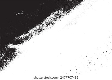 Abstract vector noise | Small particles of debris and dust | Distressed uneven background | Grunge texture overlay with rough and fine grains isolated on white background | Vector illustrations
