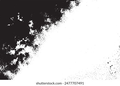 Abstract vector noise | Small particles of debris and dust | Distressed uneven background | Grunge texture overlay with rough and fine grains isolated on white background | Vector illustrations