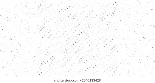 Ruído abstrato do vetor. Pequenas partículas de detritos e poeira. Grunge preto e branco. Textura de sobreposição de angústia. Abstrato pó de superfície e conceito de fundo de parede suja áspera.