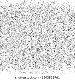 Abstract vector noise. Small particles of debris and dust. Distressed uneven background. Grunge texture overlay with rough and fine grains isolated on white background. Vector illustration. EPS10.