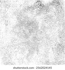 Abstract vector noise. Small particles of debris and dust. Distressed uneven background. Grunge texture overlay with rough and fine grains isolated on white background. Vector illustration. EPS10.