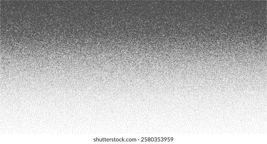 Abstract vector noise. Small particles of debris and dust. Distressed uneven background. Grunge texture overlay with fine grains isolated on white background. Vector illustration.