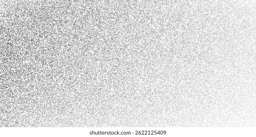 Abstract vector noise. Small particles of debris and dust. Distressed uneven background. Grunge texture overlay with fine grains isolated on white background. Vector illustration.