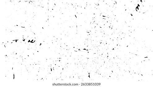 Ruído abstrato do vetor. Pequenas partículas de detritos e poeira. Cobertura de textura grunge com grãos ásperos e finos isolados sobre fundo branco. Ilustração vetorial. EPS10