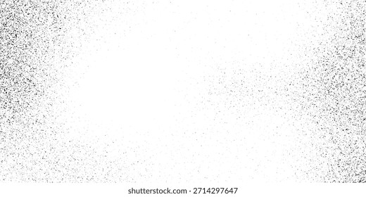 Ruído abstrato do vetor. Pequenas partículas de detritos e poeira. Fundo irregular angustiado. Cobertura de textura grunge com grãos finos isolados sobre fundo branco. Ilustração vetorial.