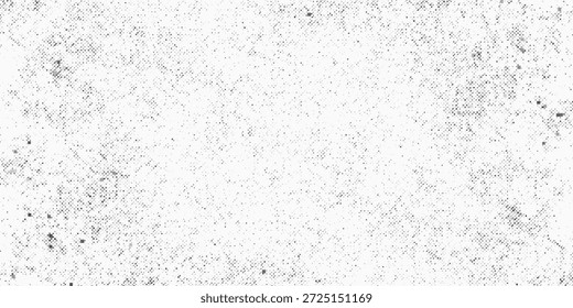 Ruído abstrato do vetor. Pequenas partículas de detritos e poeira. Fundo irregular angustiado. Cobertura de textura grunge com grãos ásperos e finos isolados sobre fundo branco