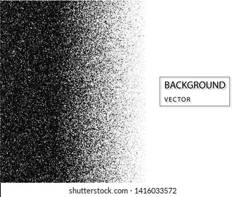 Abstract vector noise vanishing. Grunge texture overlay with fine particles on isolated background.