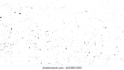 Abstraktes Vektorrauschen.Grunge-Texturüberlagerung mit rauen und feinen Körnern einzeln auf weißem Hintergrund