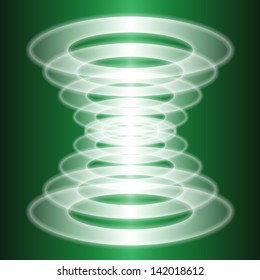 abstract vector object with ray