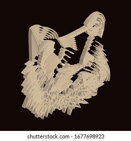 
abstract vector on black background