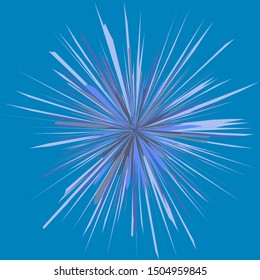 Abstract vector on blue background. Abstract design.