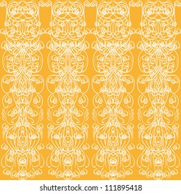 abstract vector on a brown background with ornate elements