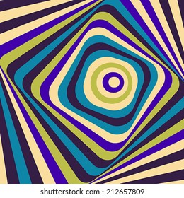 Abstract vector optic illusion - colorful background